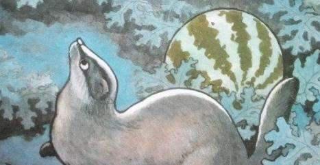 猹在田里吃瓜,田园风光尽收眼底